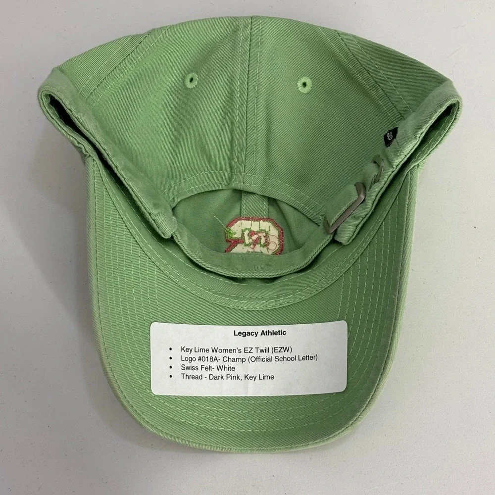 North Carolina State Wolfpack Legacy Athletic NCAA Hat Cap Womens Lime Green NWT